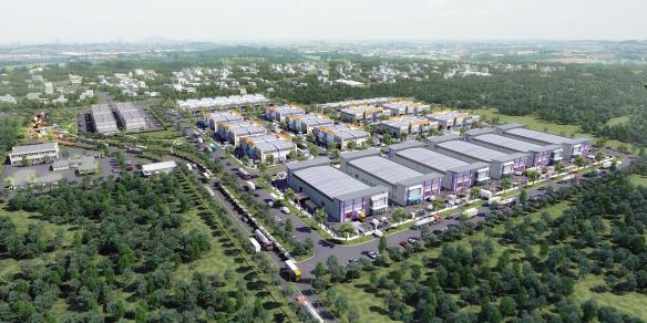Bird's eye view of Taman Seri Albion in Pasir Gudang, This mixed use development will feature affordable homes, high speed broadband, green designs and business parks. Photo: Courtesy of UMLand.